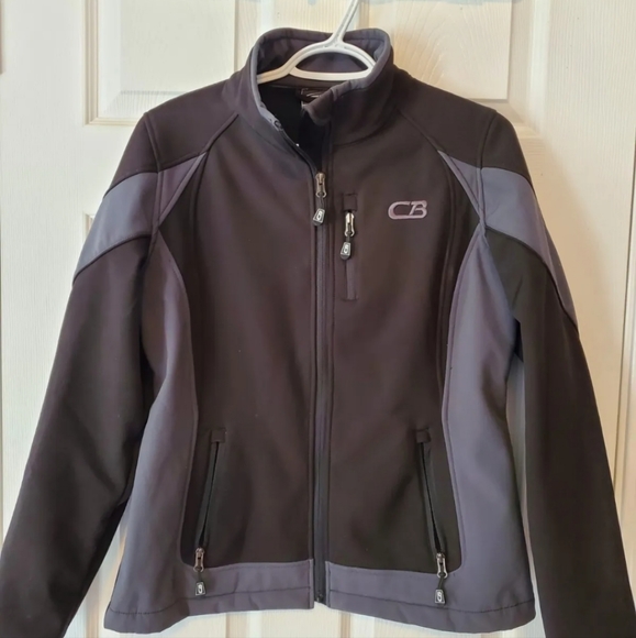 CB Sports Jacket Medium Ladies Black Fall Coat - Picture 1 of 7